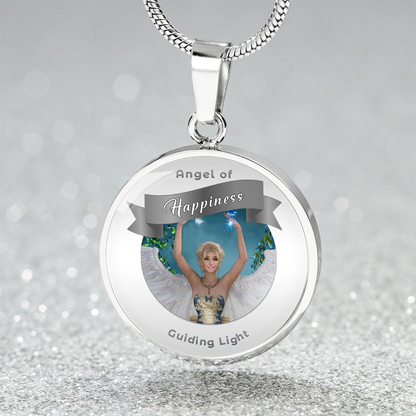 Happiness - Guardian Angel Affirmation Necklace - More Than CharmsMore Than Charms