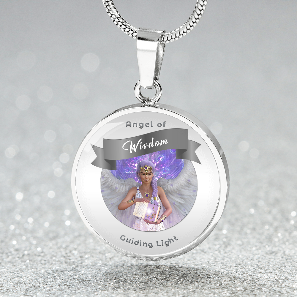Wisdom - Guardian Angel Affirmation Necklace - More Than CharmsMore Than Charms