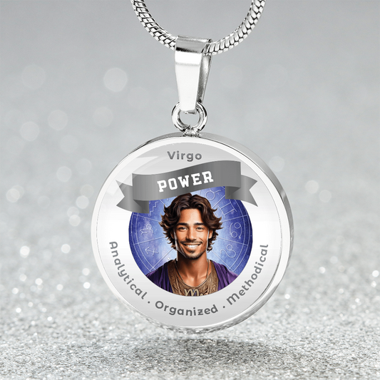 Divine Masculine Virgo - Affirmation Pendant