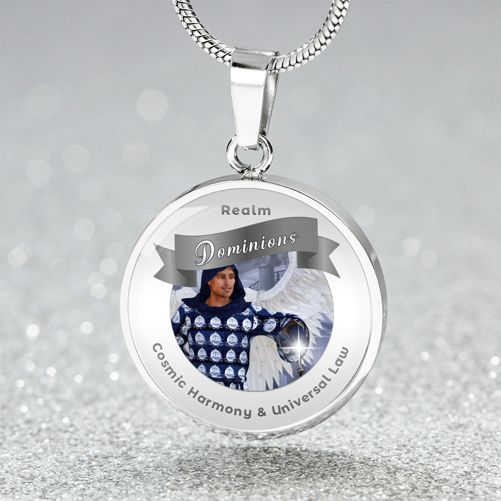 Dominions - Angelic Realm Affirmation Necklace For Cosmic Harmony & Universal Law - More Than CharmsMore Than Charms