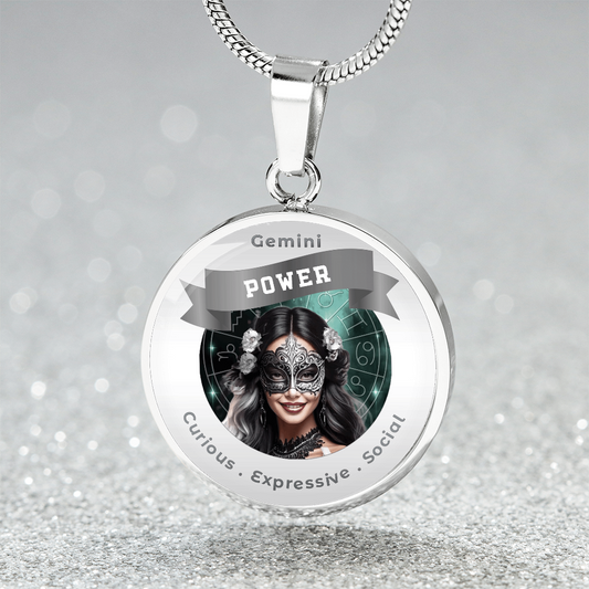Divine Feminine Gemini - Affirmation Pendant