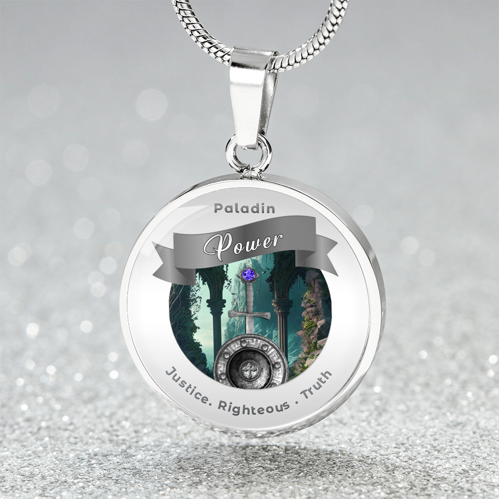 Paladin - RPG Fantasy Affirmation Necklace - More Than CharmsMore Than Charms