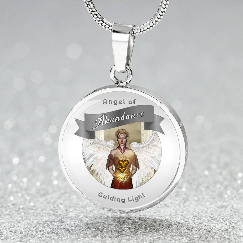 Abundance - Guardian Angel Affirmation Necklace - More Than CharmsMore Than Charms