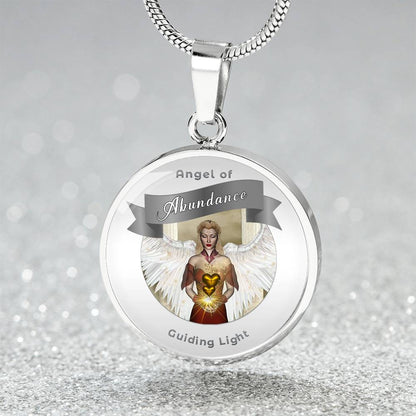 Abundance - Guardian Angel Affirmation Necklace - More Than CharmsMore Than Charms