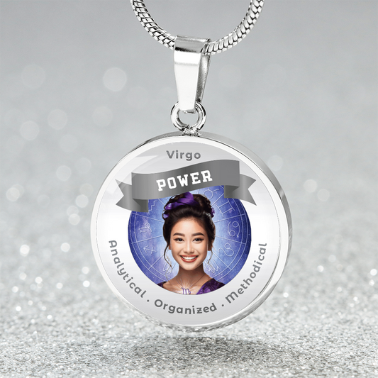 Divine Feminine Virgo - Affirmation Pendant