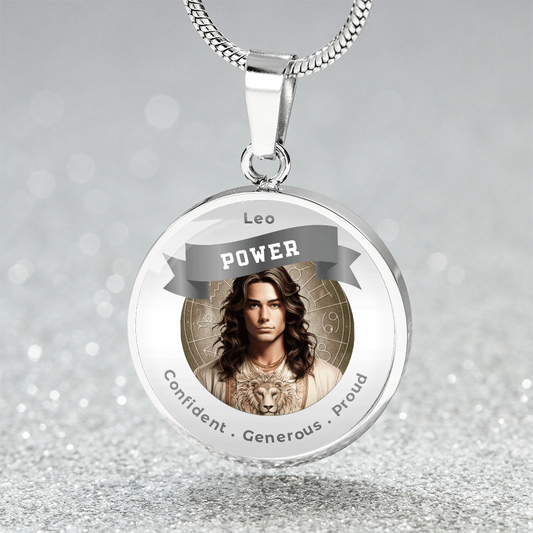 Divine Masculine Leo - Affirmation Pendant