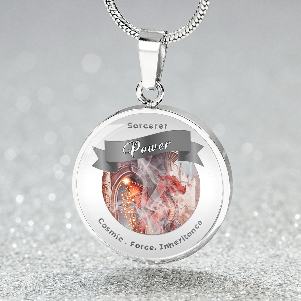 Sorcerer 2 - RPG Fantasy Affirmation Necklace - More Than CharmsMore Than Charms
