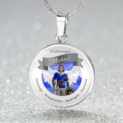 Archangel Michael - Affirmation Necklace For Courage, Protection, Strength & Success - More Than CharmsMore Than Charms