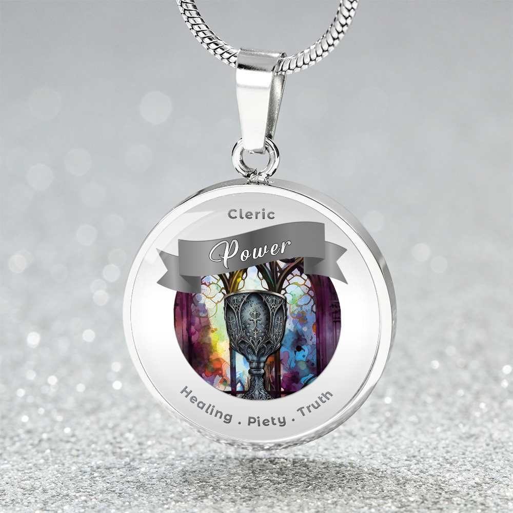 Cleric 2 - RPG Fantasy Affirmation Necklace - More Than CharmsMore Than Charms