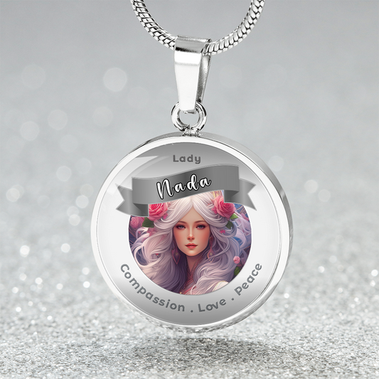 Lady Nada - Charm Necklace For Compassion, Love & Peace - This Luxury Charm Necklace is more than just an accessory — it’s a soulful expression of your journey, dreams, and intentions. Designed with meaning, each charm carries powerful affirmation words,
