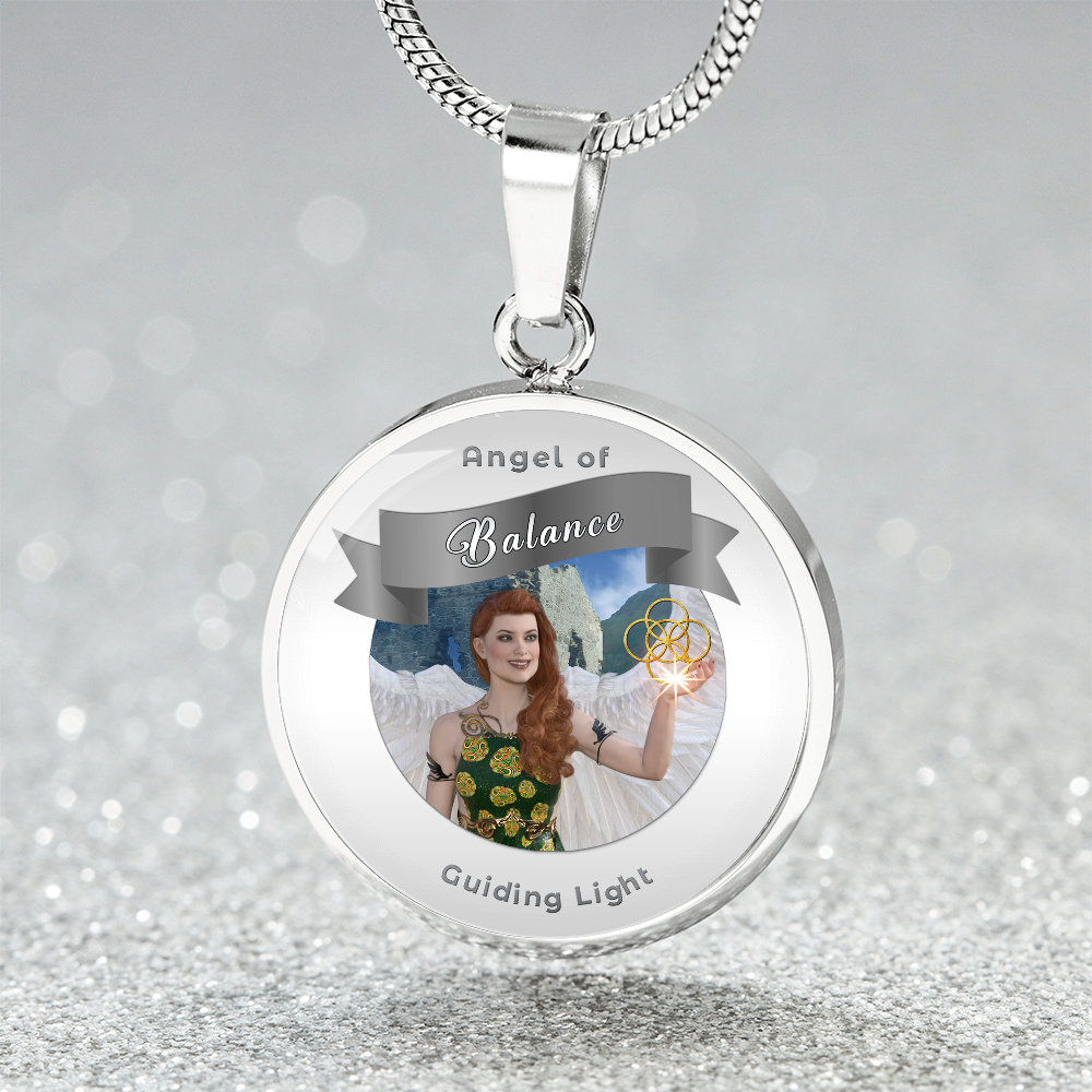 Balance - Guardian Angel Affirmation Necklace - More Than CharmsMore Than Charms