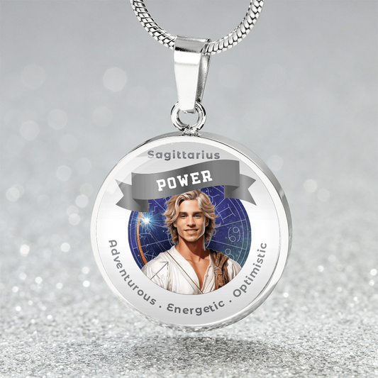 Divine Masculine Sagittarius - Affirmation Pendant