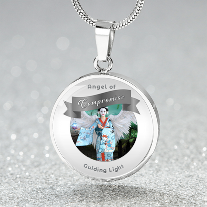Compromise - Guardian Angel Affirmation Necklace - More Than CharmsMore Than Charms