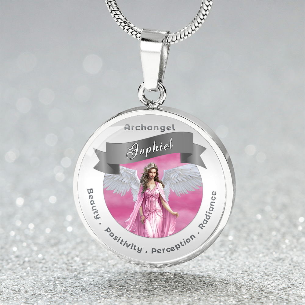 Archangel Jophiel - Affirmation Necklace For Beauty, Positivity, Perception & Radiance - More Than CharmsMore Than Charms