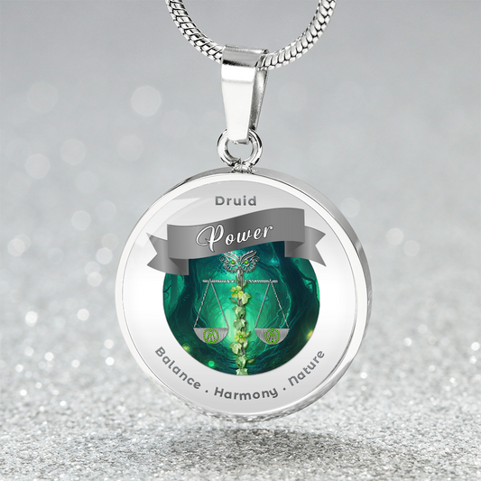 Druid 2 - RPG Fantasy Charm Necklace - This Luxury Charm Necklace is more than just an accessory — it’s a soulful expression of your journey, dreams, and intentions. Designed with meaning, each charm carries powerful affirmation words, images, or symbols