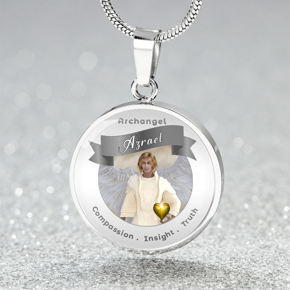 Archangel Azrael - Affirmation Necklace For Compassion, Insight & Truth - More Than CharmsMore Than Charms