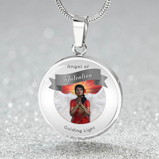 Intention - Guardian Angel Charm Necklace - This Luxury Charm Necklace is more than just an accessory — it’s a soulful expression of your journey, dreams, and intentions. Designed with meaning, each charm carries powerful affirmation words, images, or sym