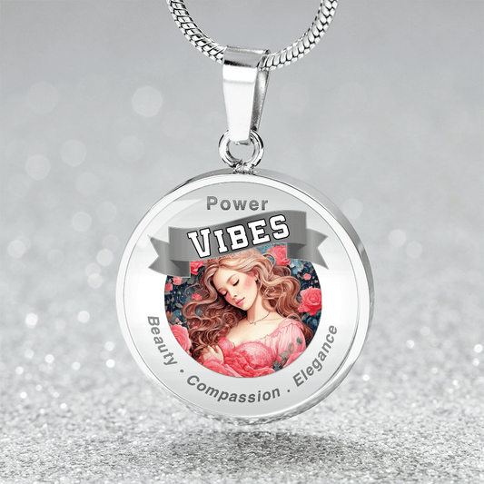 Power Vibes Affirmation Pendant - Graceful Beauty