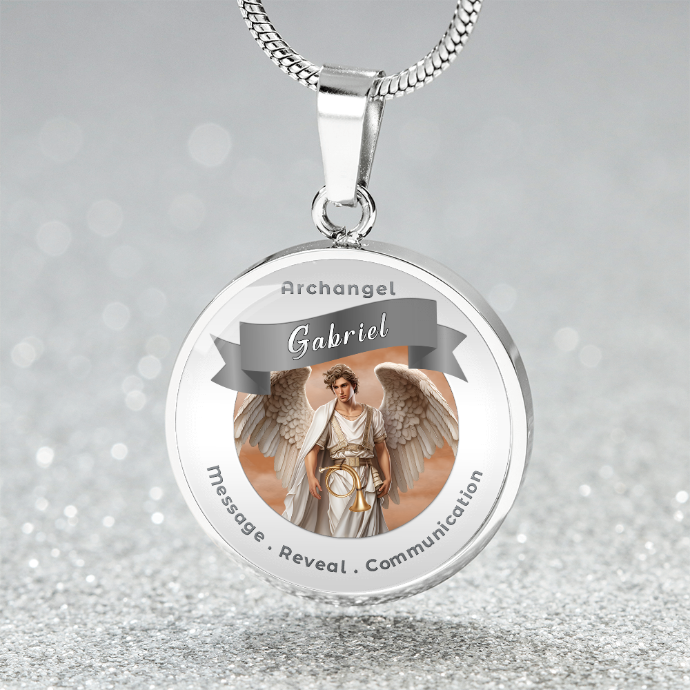 Archangel Gabriel - Affirmation Necklace For Messages, Revelation & Communication - More Than CharmsMore Than Charms