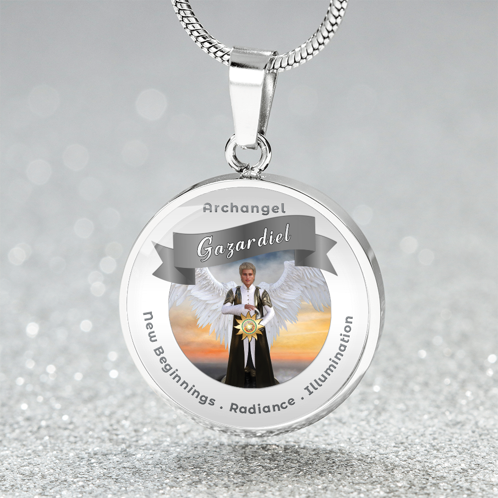 Archangel Gazadiel - Affirmation Necklace For New Beginnings, Radiance & Illumination- More Than CharmsMore Than Charms
