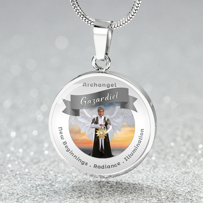 Archangel Gazadiel - Affirmation Necklace For New Beginnings, Radiance & Illumination- More Than CharmsMore Than Charms