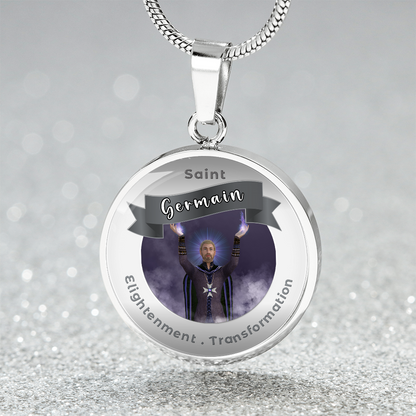 Saint Germain - Affirmation Necklace For Enlightenment & Transformation - More Than CharmsMore Than Charms