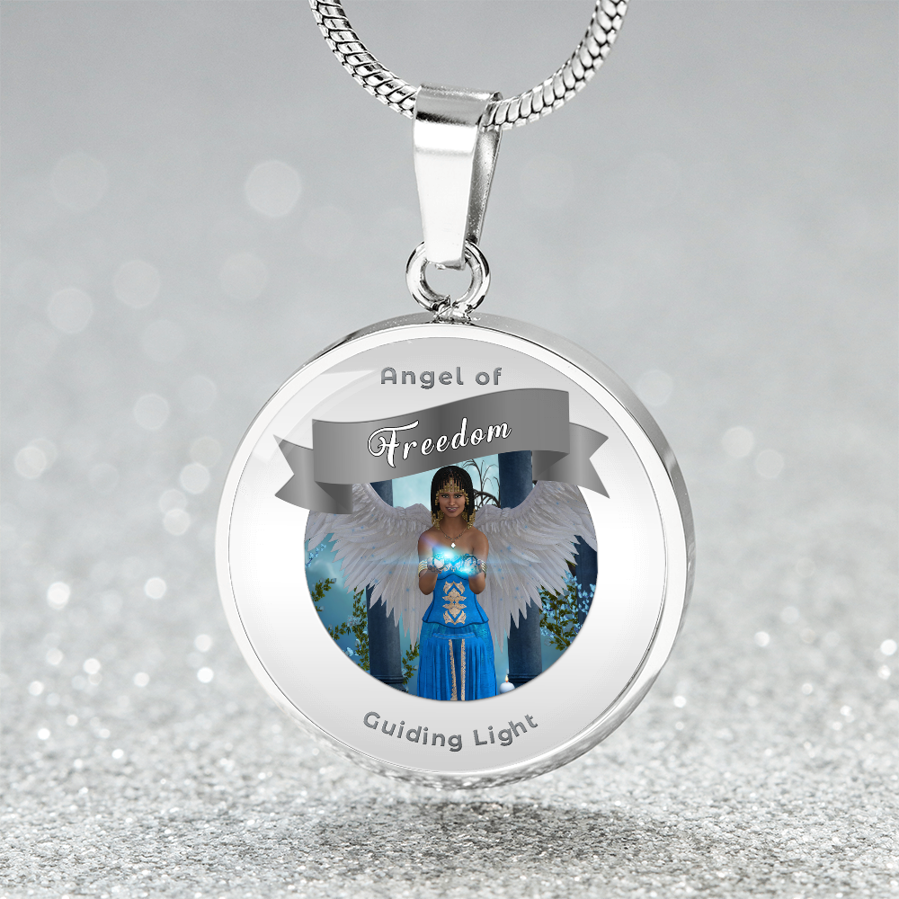 Freedom - Guardian Angel Affirmation Necklace - More Than CharmsMore Than Charms