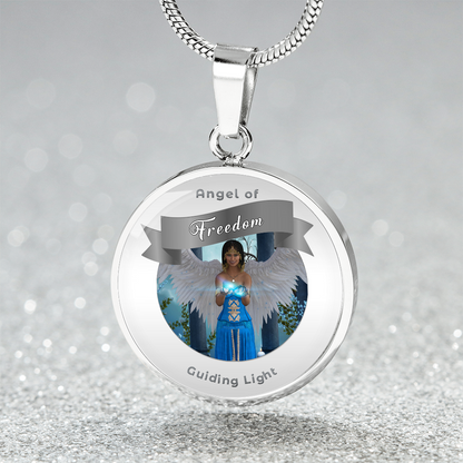 Freedom - Guardian Angel Affirmation Necklace - More Than CharmsMore Than Charms