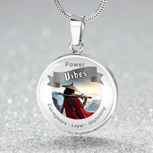 Power Vibes Affirmation Pendant - Spirit of the Blade Warrior