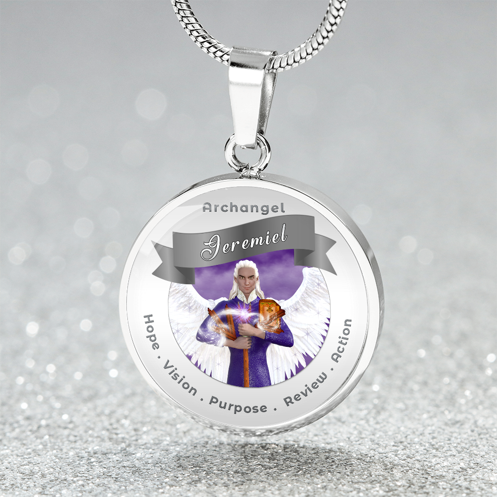 Archangel Jeremiel - Affirmation Necklace For Action, Hope, Purpose, Review & Visions - More Than CharmsMore Than Charms