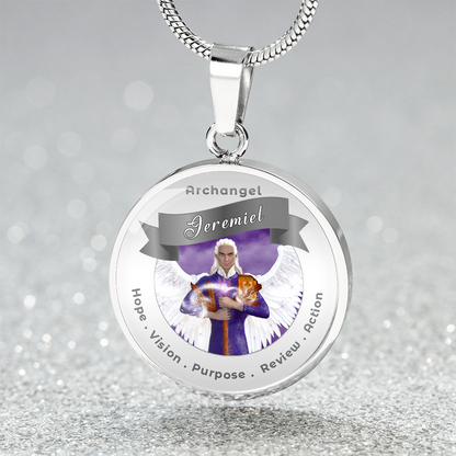 Archangel Jeremiel - Affirmation Necklace For Action, Hope, Purpose, Review & Visions - More Than CharmsMore Than Charms