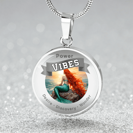 Power Vibes Affirmation Pendant - Ocean Dreamer