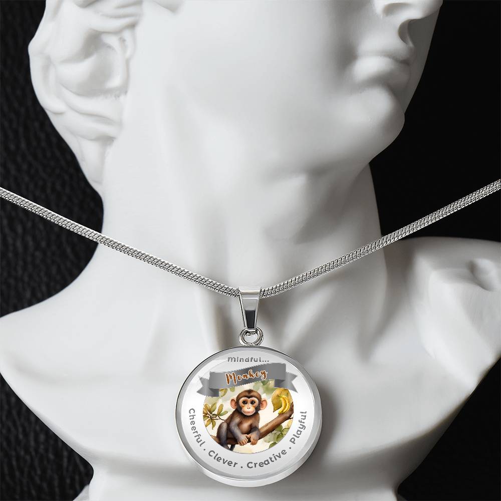 Monkey- Power Animal Affirmation Necklace - More Than CharmsMore Than Charms