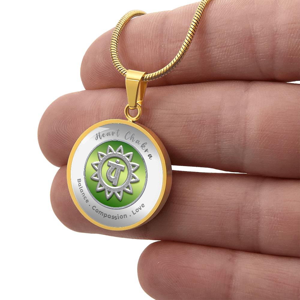Heart Chakra - Love Compassion Balance - Affirmation Necklace - More Than CharmsMore Than Charms