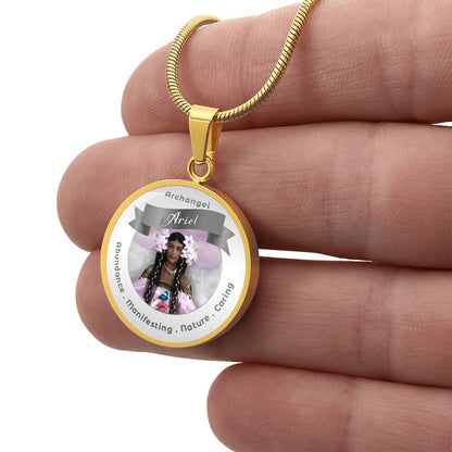 Archangel Ariel 2 - Affirmation Necklace For Abundance, Manifesting, Nature & Caring - More Than CharmsMore Than Charms