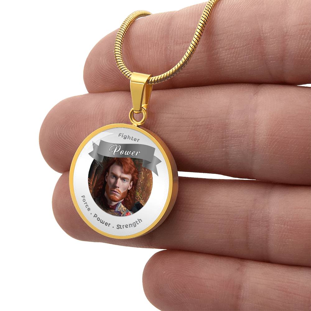 Fighter - RPG Fantasy Affirmation Necklace - More Than CharmsMore Than Charms