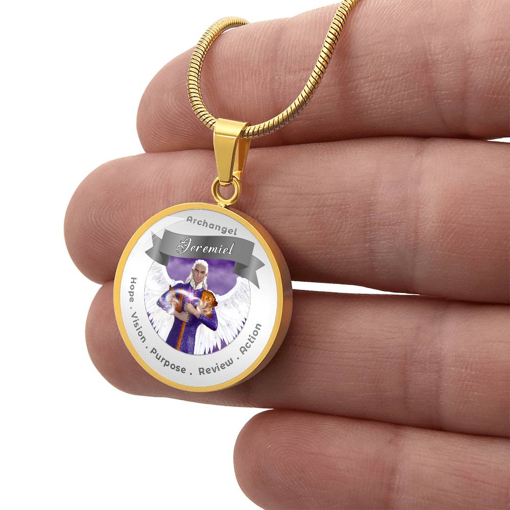 Archangel Jeremiel - Affirmation Necklace For Action, Hope, Purpose, Review & Visions - More Than CharmsMore Than Charms