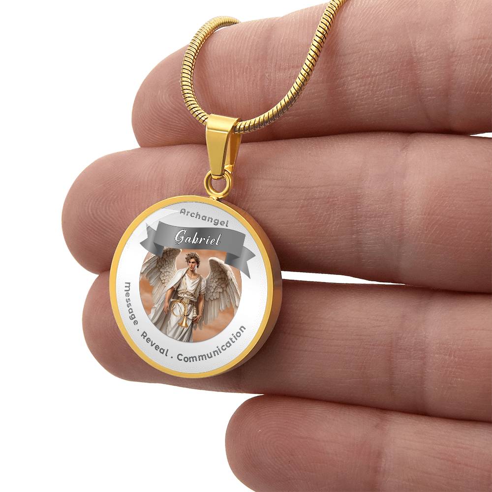 Archangel Gabriel - Affirmation Necklace For Messages, Revelation & Communication - More Than CharmsMore Than Charms