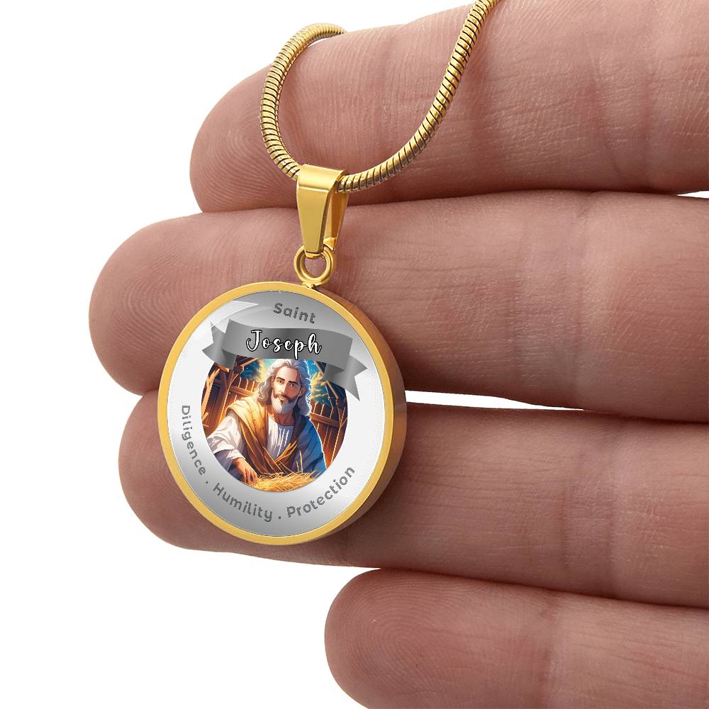 Saint Joseph - Affirmation Necklace - More Than CharmsMore Than Charms
