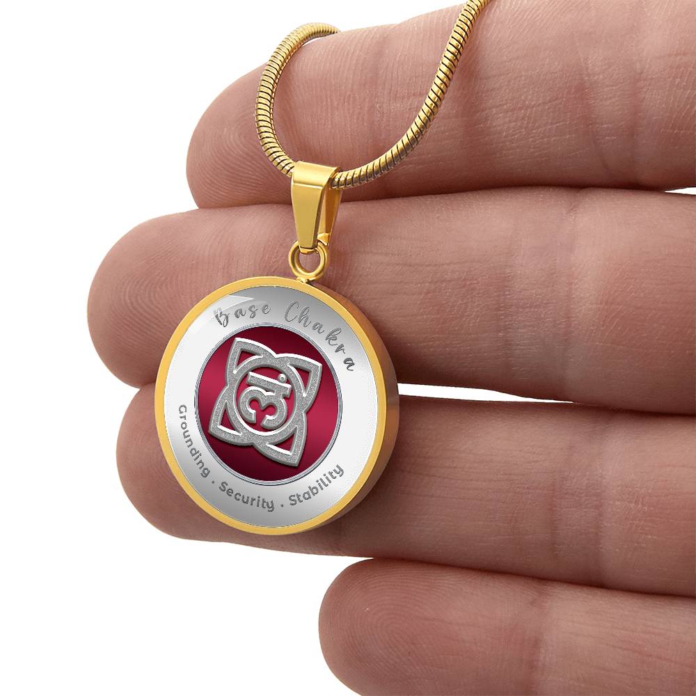 Base Chakra - Stability Grounding Security - Affirmation Necklace - More Than CharmsMore Than Charms