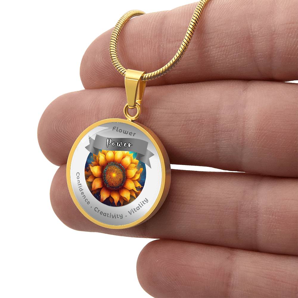 Sunflower - Affirmation Necklace - More Than CharmsMore Than Charms