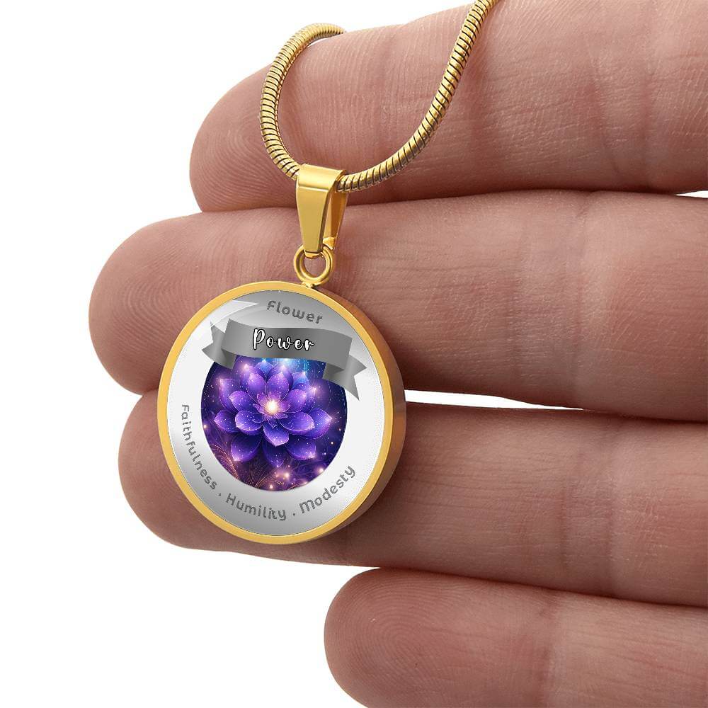 Violet - Affirmation Necklace - More Than CharmsMore Than Charms