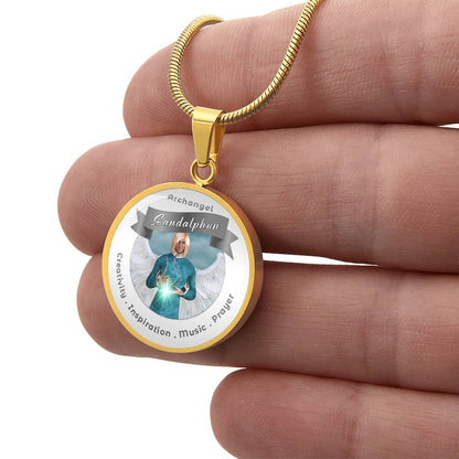 Archangel Sandalphon - Affirmation Necklace For Creativity, Inspiration, Music & Prayer - More Than CharmsMore Than Charms
