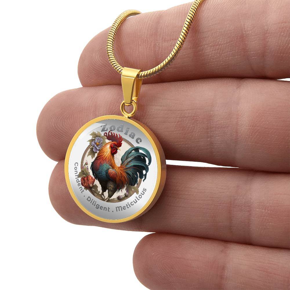 Rooster- Chinese Zodiac - Affirmation Necklace - More Than CharmsMore Than Charms