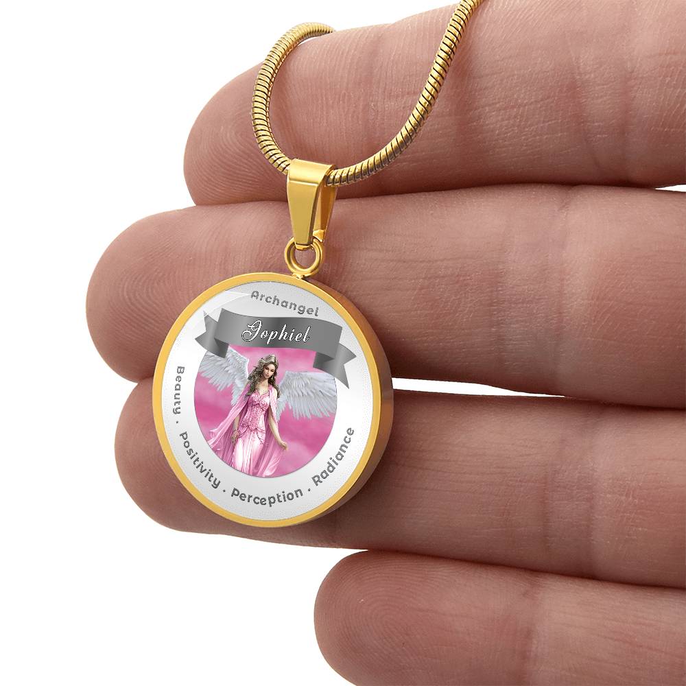 Archangel Jophiel - Affirmation Necklace For Beauty, Positivity, Perception & Radiance - More Than CharmsMore Than Charms