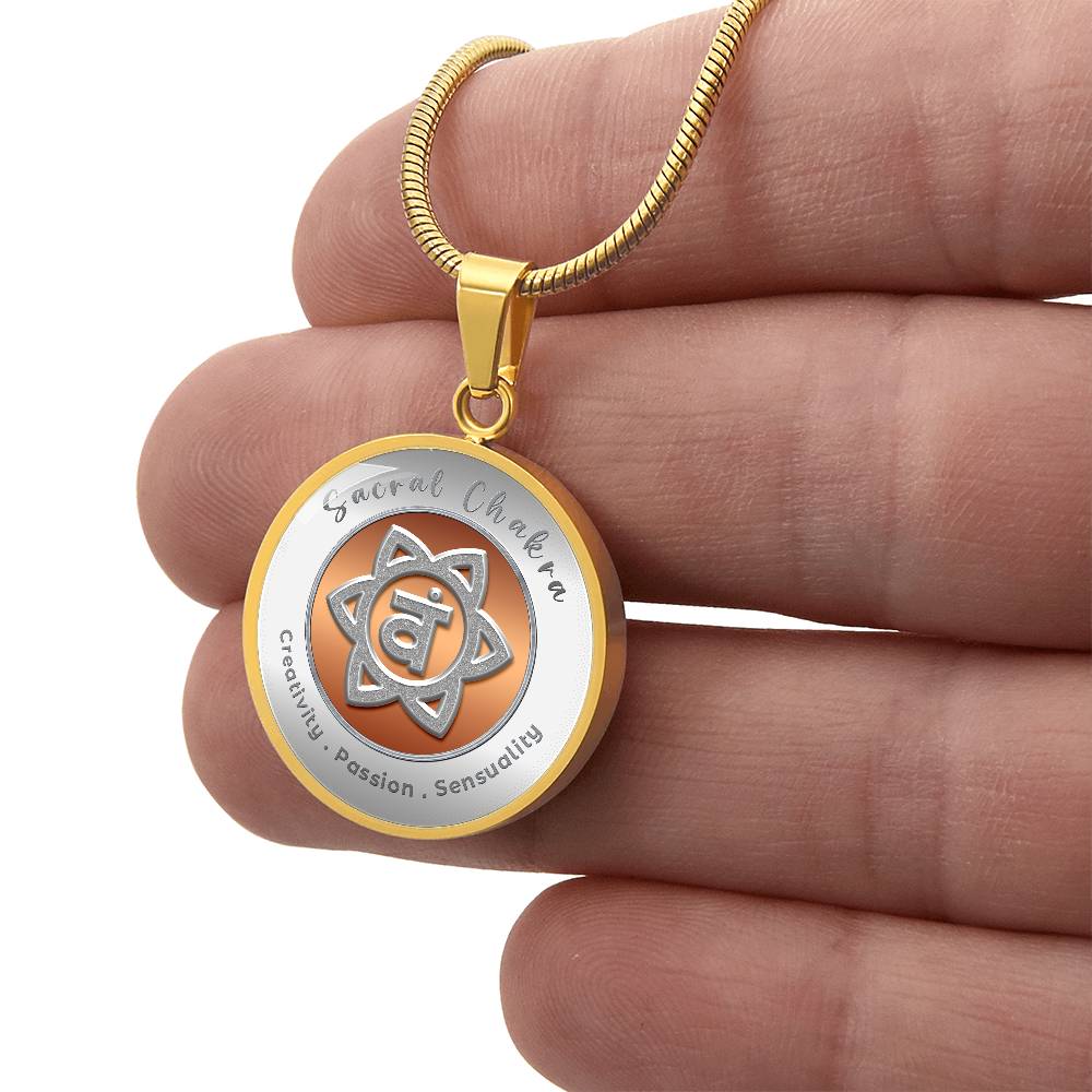 Sacral Chakra - Creativity Passion Sensuality - Affirmation Necklace - More Than CharmsMore Than Charms