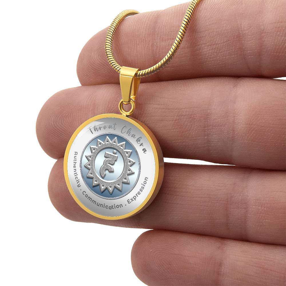 Throat Chakra - Communication Expression Authenticity - Affirmation Necklace - More Than CharmsMore Than Charms