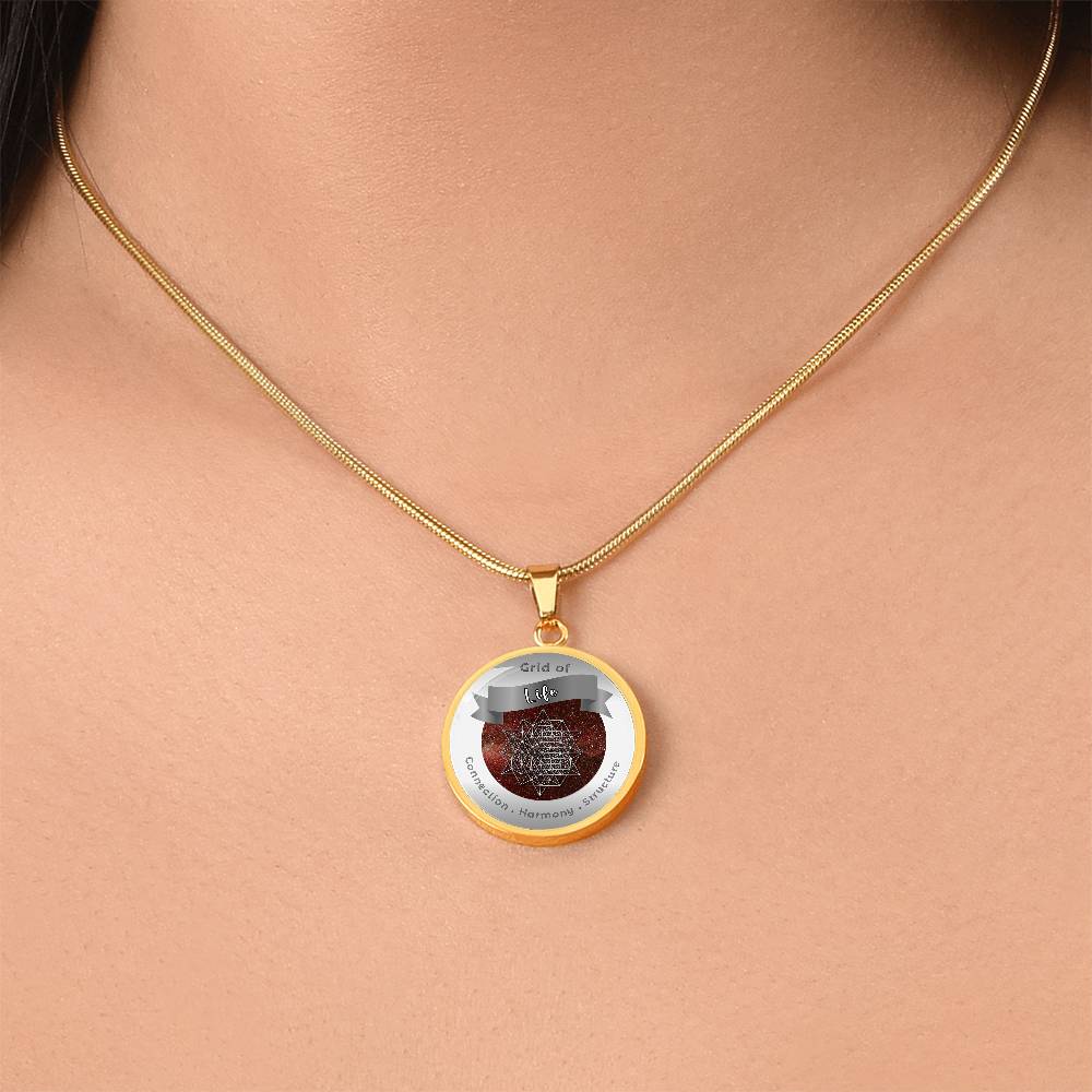 Grid of Life - Harmony Connection Structure - Affirmation Necklace - More Than CharmsMore Than Charms