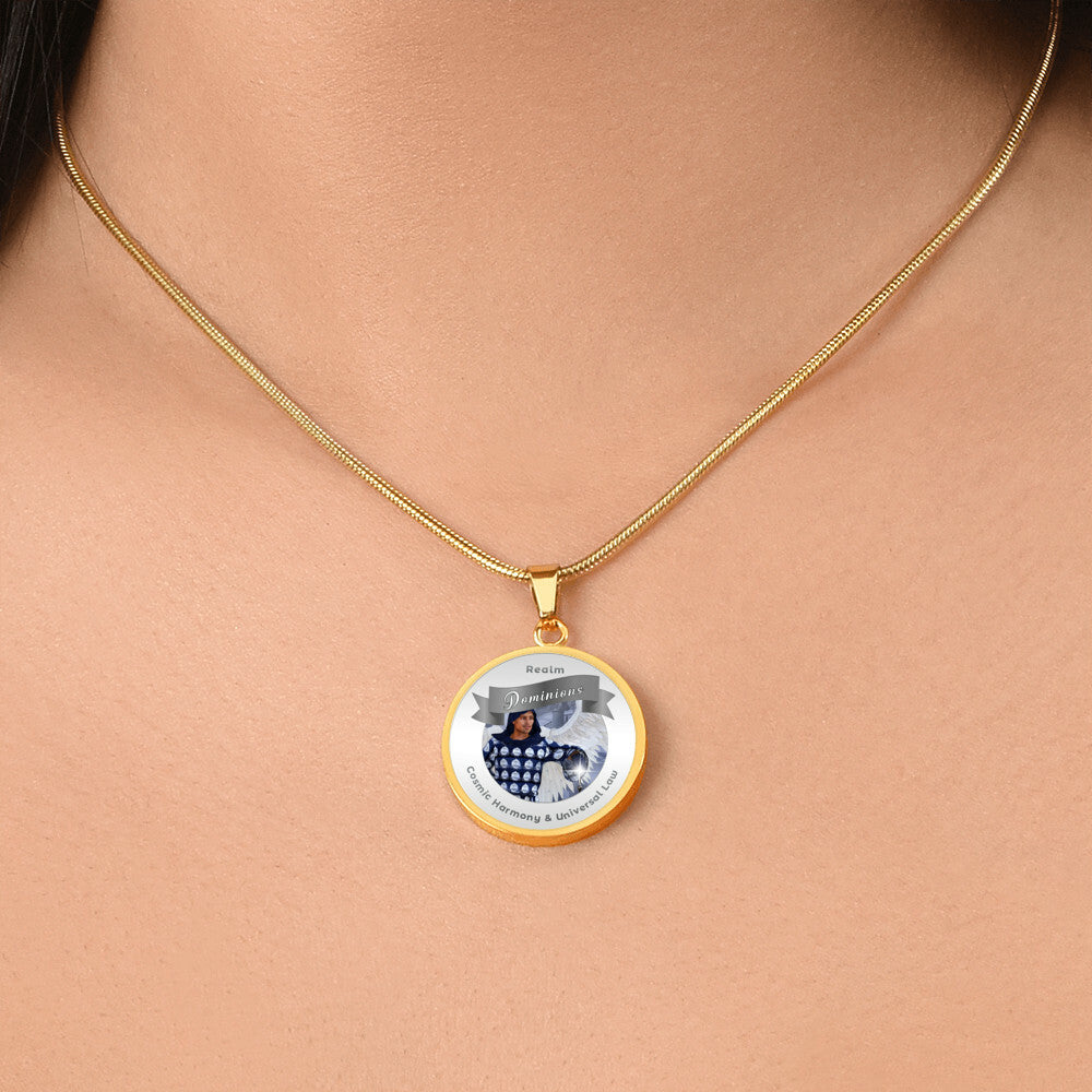 Dominions - Angelic Realm Affirmation Necklace For Cosmic Harmony & Universal Law - More Than CharmsMore Than Charms
