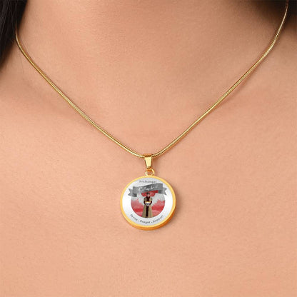 Archangel Selaphiel - Affirmation Necklace For Focus, Prayer & Support - More Than CharmsMore Than Charms